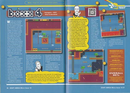 ZZAP! AMIGA Micro Action Issue #10 Boxx 4 review